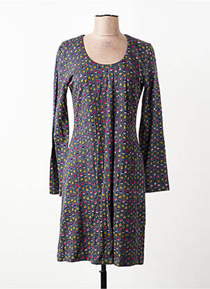 Robe mi-longue manches longues manches longues gris NOMADS femme