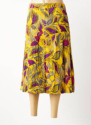 Jupe mi-longue taille normale jaune NOMADS femme