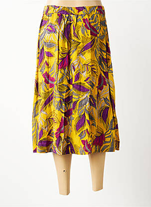Jupe mi-longue taille normale jaune NOMADS femme