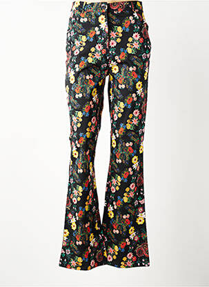 Pantalon flare taille haute taille haute noir WOW TO GO femme