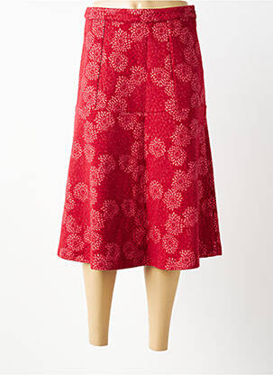 Jupe mi-longue stretch rouge WHO'S THAT GIRL femme