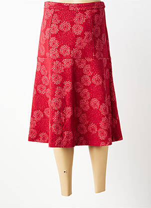 Jupe mi-longue stretch rouge WHO'S THAT GIRL femme