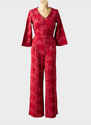 Combi-pantalon fermeture zippée au dos manches 3/4 rouge WHO'S THAT GIRL femme