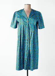 Robe mi-longue manches courtes manches courtes bleu WHO'S THAT GIRL femme