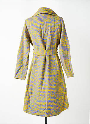 Manteau long coupe cintrée sans capuche jaune NOMADS femme