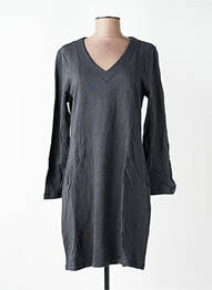 Robe mi-longue manches longues manches longues gris NOMADS femme