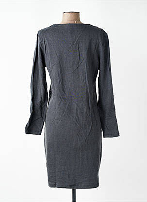 Robe mi-longue manches longues manches longues gris NOMADS femme
