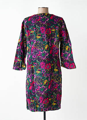 Robe courte manches 3/4 manches 3/4 violet NOMADS femme