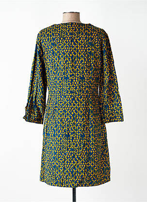 Robe courte manches 3/4 manches 3/4 bleu NOMADS femme