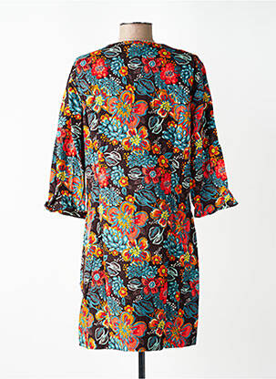 Robe courte manches 3/4 manches 3/4 rouge NOMADS femme