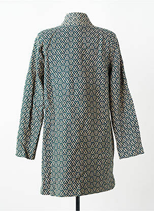 Manteau long coupe cintrée sans capuche vert NOMADS femme