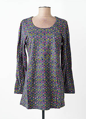 Tunique manches longues col rond gris NOMADS femme
