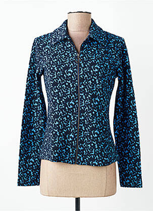 Veste casual col chemisier bleu WOW TO GO femme