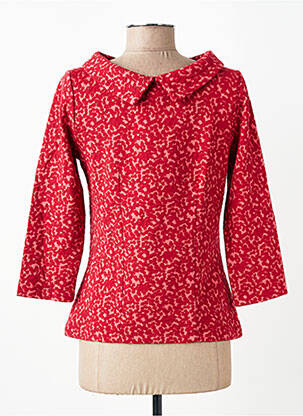 Top tissage jersey manches 3/4 rouge WHO'S THAT GIRL femme