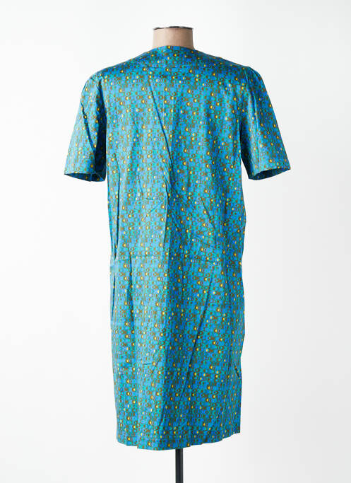 Robe mi-longue manches courtes manches courtes bleu WHO'S THAT GIRL femme