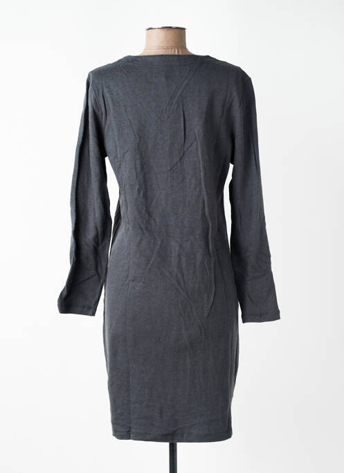 Robe mi-longue manches longues manches longues gris NOMADS femme