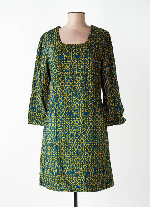 Robe courte manches 3/4 manches 3/4 bleu NOMADS femme