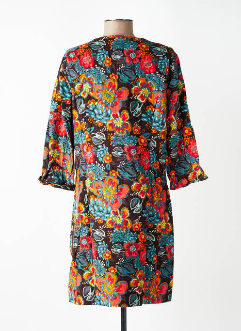 Robe courte manches 3/4 manches 3/4 rouge NOMADS femme