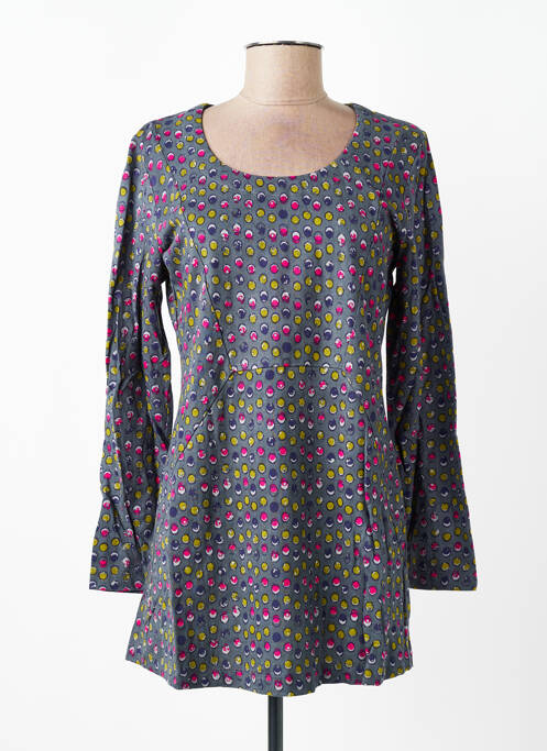 Tunique manches longues col rond gris NOMADS femme