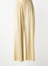 Pantalon large taille normale taille normale or B.YOUNG femme