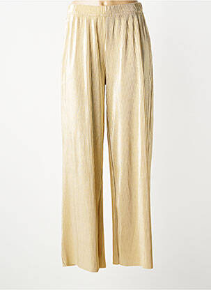 Pantalon large taille normale taille normale or B.YOUNG femme