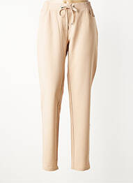 Pantalon droit stretch taille normale beige MICHA femme