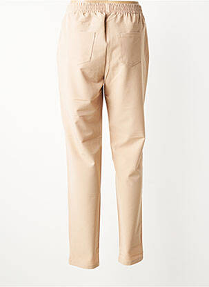 Pantalon droit stretch taille normale beige MICHA femme