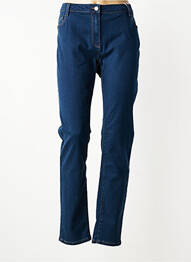 Jeans coupe slim stretch taille normale bleu C'EST BEAU LA VIE femme