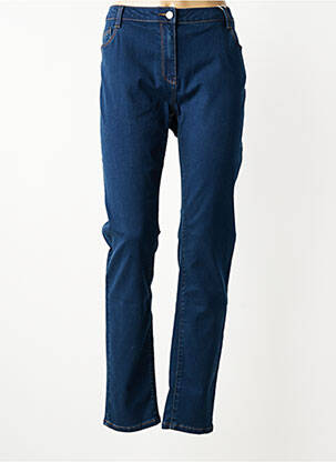 Jeans coupe slim stretch taille normale bleu C'EST BEAU LA VIE femme
