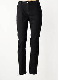 Jeans coupe slim stretch taille normale noir C'EST BEAU LA VIE femme