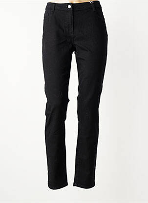 Jeans coupe slim stretch taille normale noir C'EST BEAU LA VIE femme
