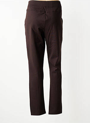 Pantalon slim taille élastique taille normale marron MICHA femme
