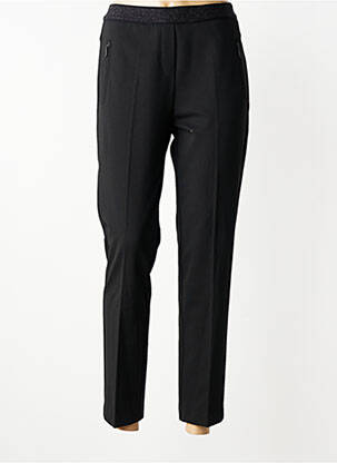 Pantalon slim taille élastique taille normale noir ANNA MONTANA femme