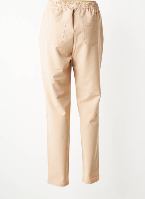 Pantalon droit stretch taille normale beige MICHA femme