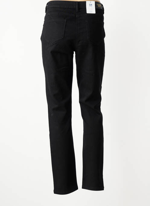 Jeans coupe slim stretch taille normale noir C'EST BEAU LA VIE femme