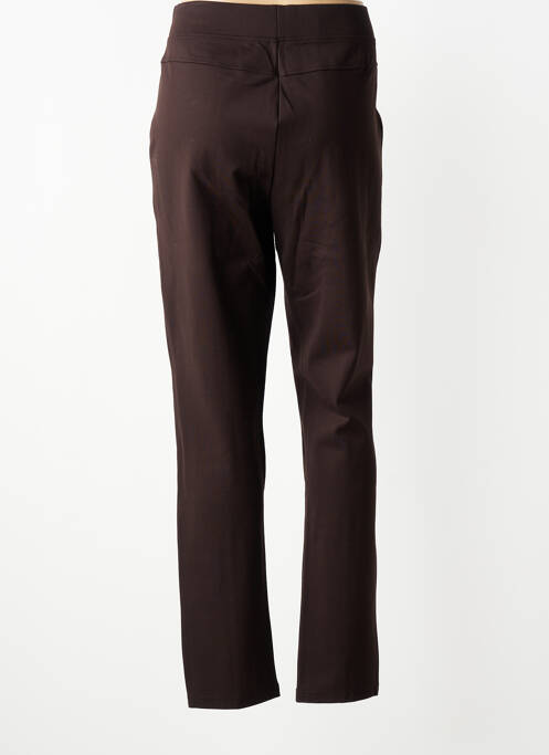 Pantalon slim taille élastique taille normale marron MICHA femme