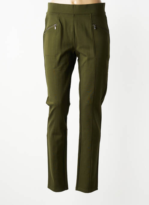 Pantalon slim taille élastique taille normale vert MICHA femme