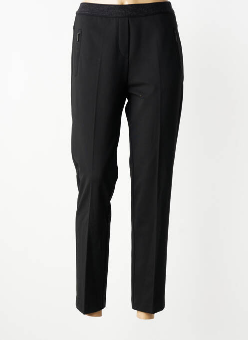 Pantalon slim taille élastique taille normale noir ANNA MONTANA femme