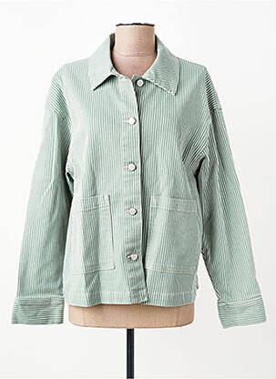 Veste casual coupe droite vert B.YOUNG femme