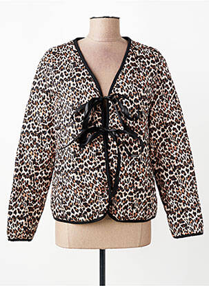 Veste casual coupe cintrée beige MADE IN ITALY femme