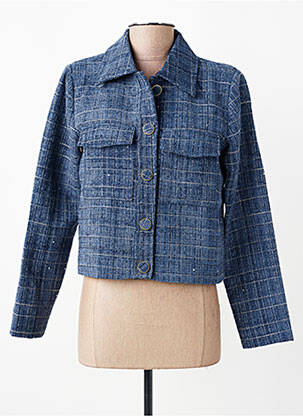 Veste casual finition intérieure doublée bleu MOLLY BRACKEN femme