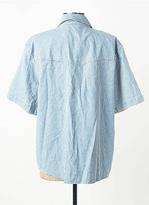 Chemisier coupe cintrée manches courtes bleu B.YOUNG femme