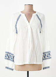Blouse manches longues manches longues blanc B.YOUNG femme