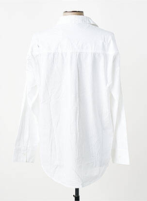 Chemisier coupe droite manches longues blanc C'EST BEAU LA VIE femme