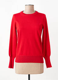 Pull stretch manches longues rouge MICHA femme