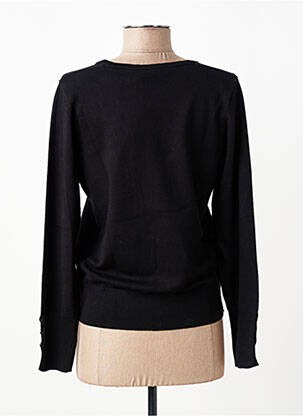 Pull col v manches longues noir MICHA femme
