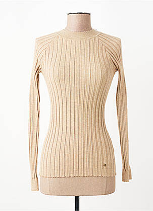 Top stretch manches longues beige C'EST BEAU LA VIE femme