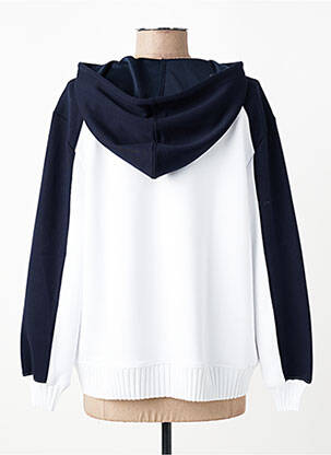 Veste casual col rond bleu MICHA femme
