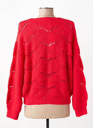 Gilet manches longues coupe cintrée rouge MOLLY BRACKEN femme