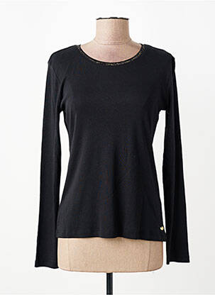 T-shirt manches longues manches longues noir C'EST BEAU LA VIE femme